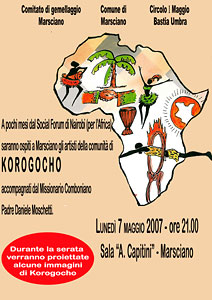 Locandina evento Korogocho